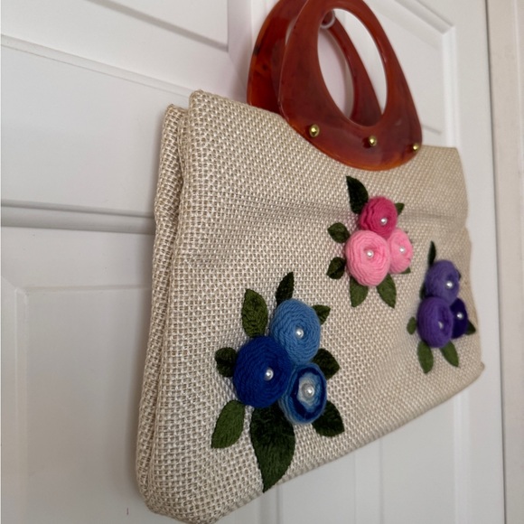 Vintage Floral Embellished Handbag - Picture 4 of 9